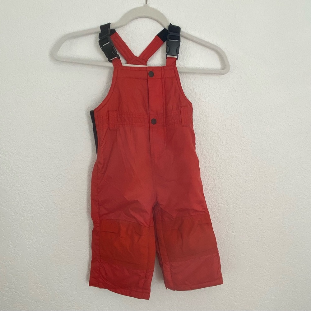 GAP Toddler Kids Red Orange Polyester Zip up Long Pant Snow Pant